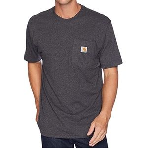 NWT Carhartt Loose Fit Short-Sleeve Pocket T-Shirt, Carbon Heather, Large